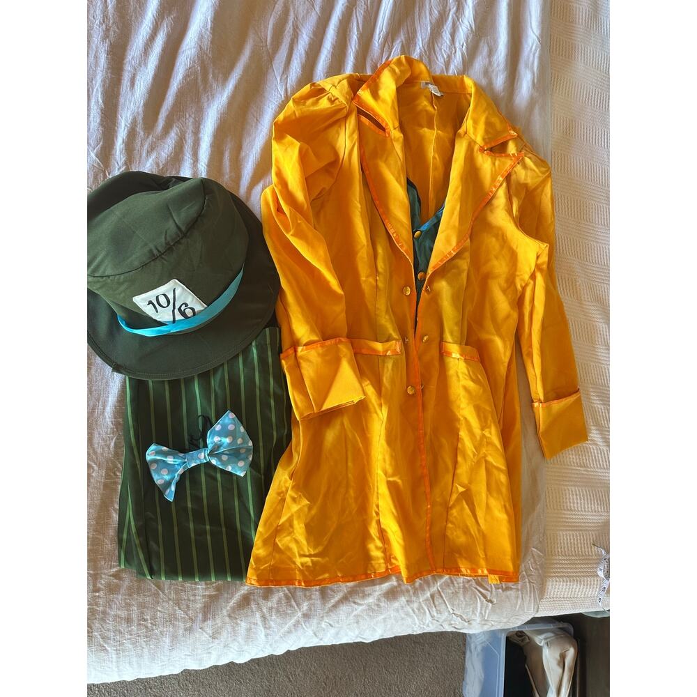 Mad Hatter Costume Adult XL Complete Alice in Wonderland Costume Set
